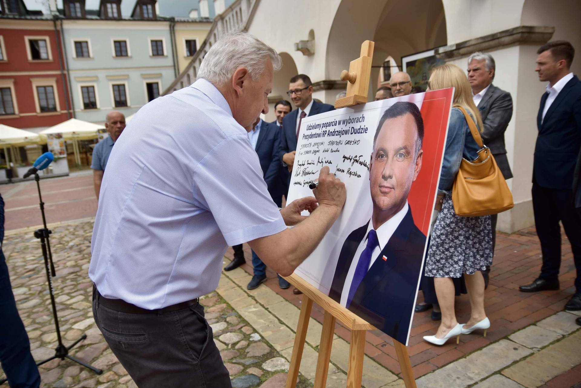 dsc 7784 Zamość: Udzielili poparcia prezydentowi Andrzejowi Dudzie