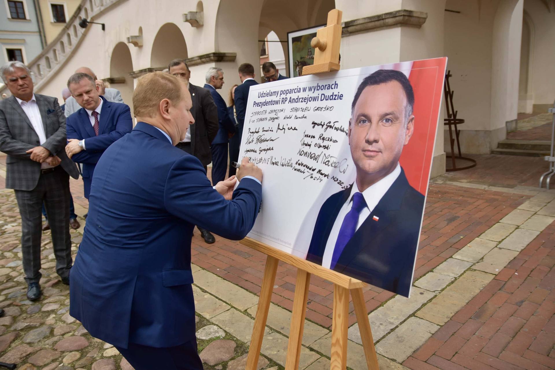 dsc 7788 Zamość: Udzielili poparcia prezydentowi Andrzejowi Dudzie