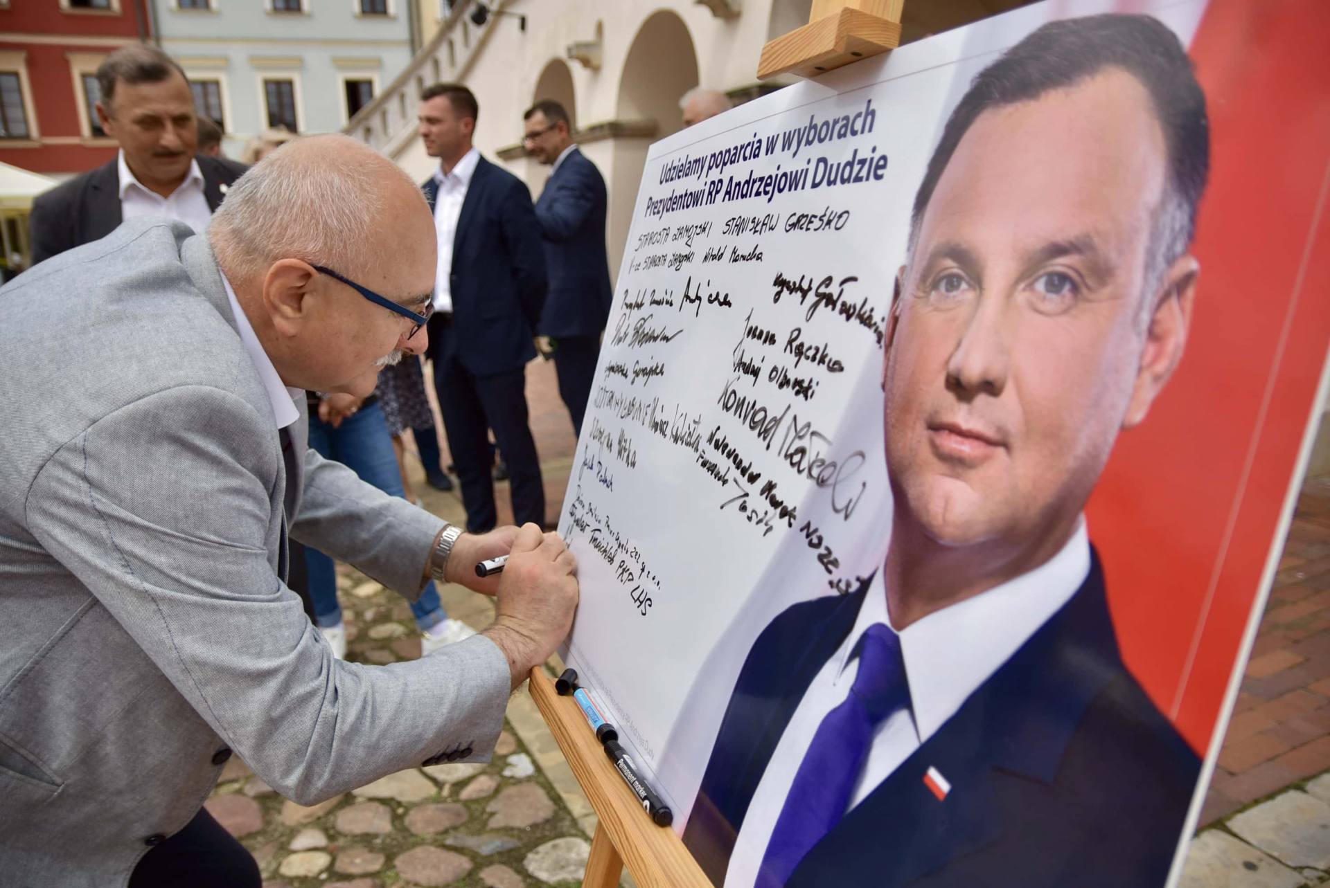 dsc 7793 Zamość: Udzielili poparcia prezydentowi Andrzejowi Dudzie