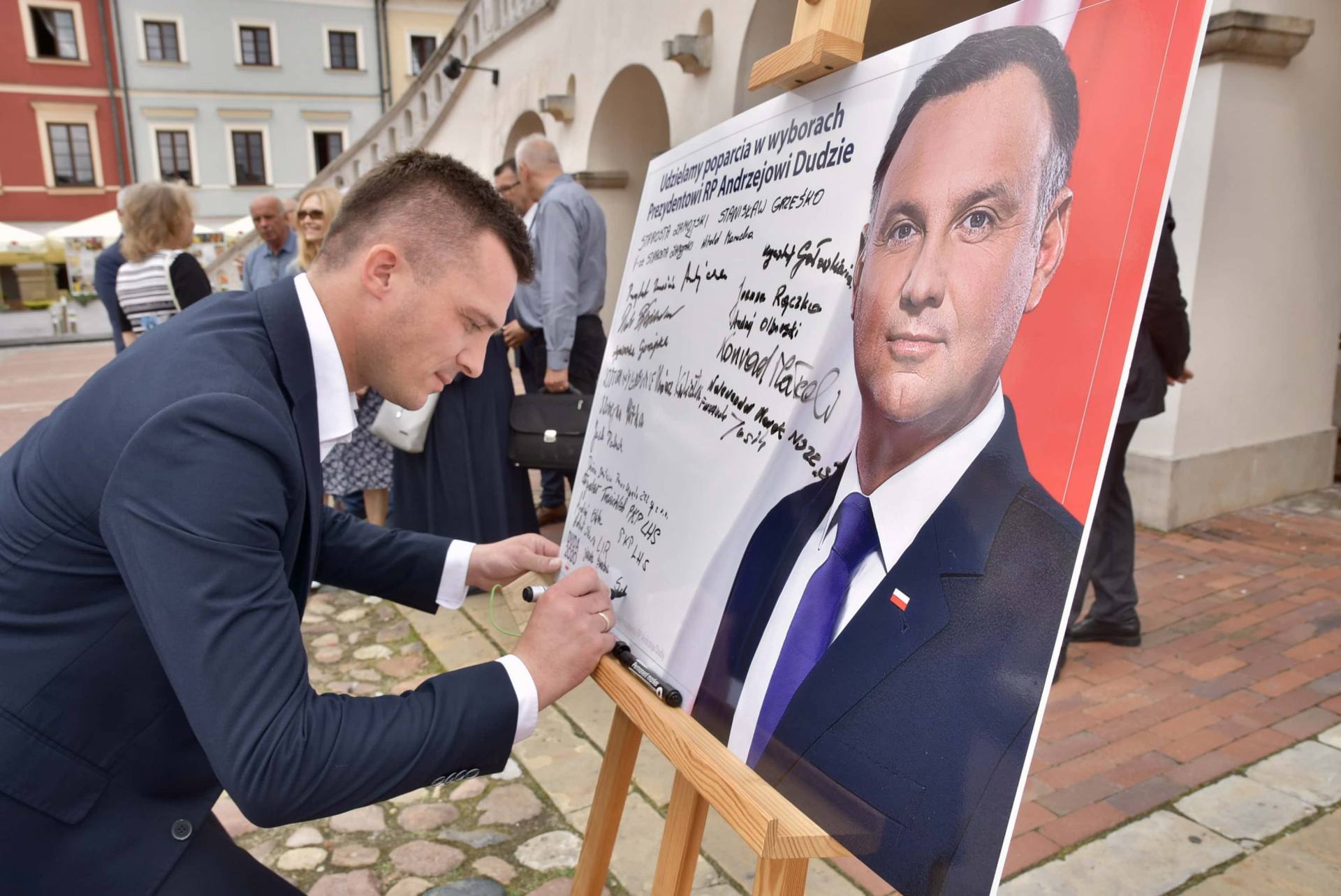 dsc 7797 Zamość: Udzielili poparcia prezydentowi Andrzejowi Dudzie