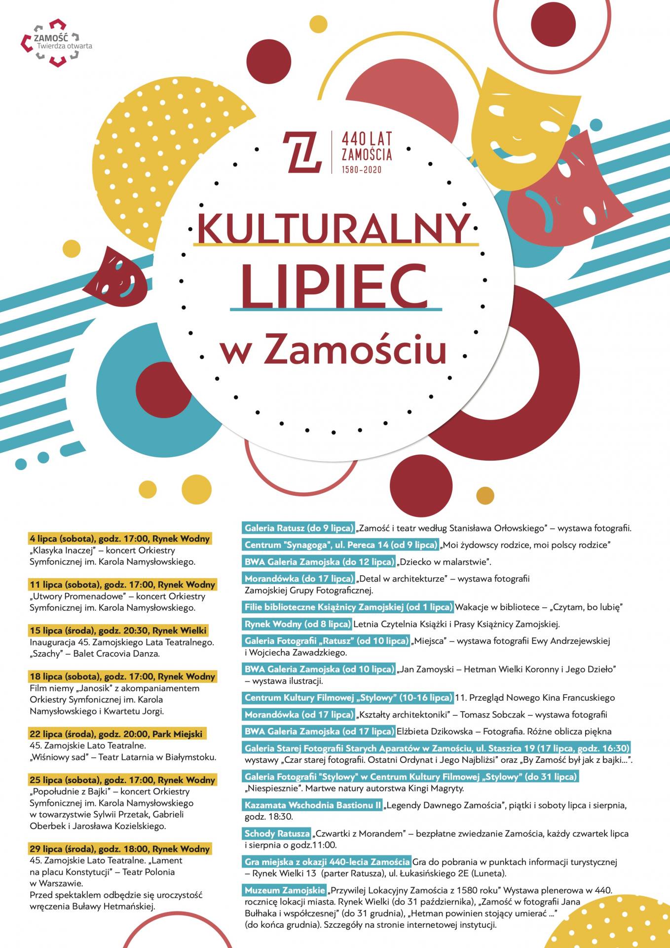 10704 kulturalny lipiec a2 duzy Co robić latem w Zamosciu? Propozycje na lipiec