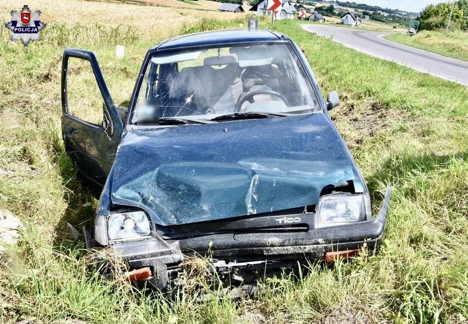 68 171775 88-letni kierowca Daewoo stracił panowanie nad pojazdem