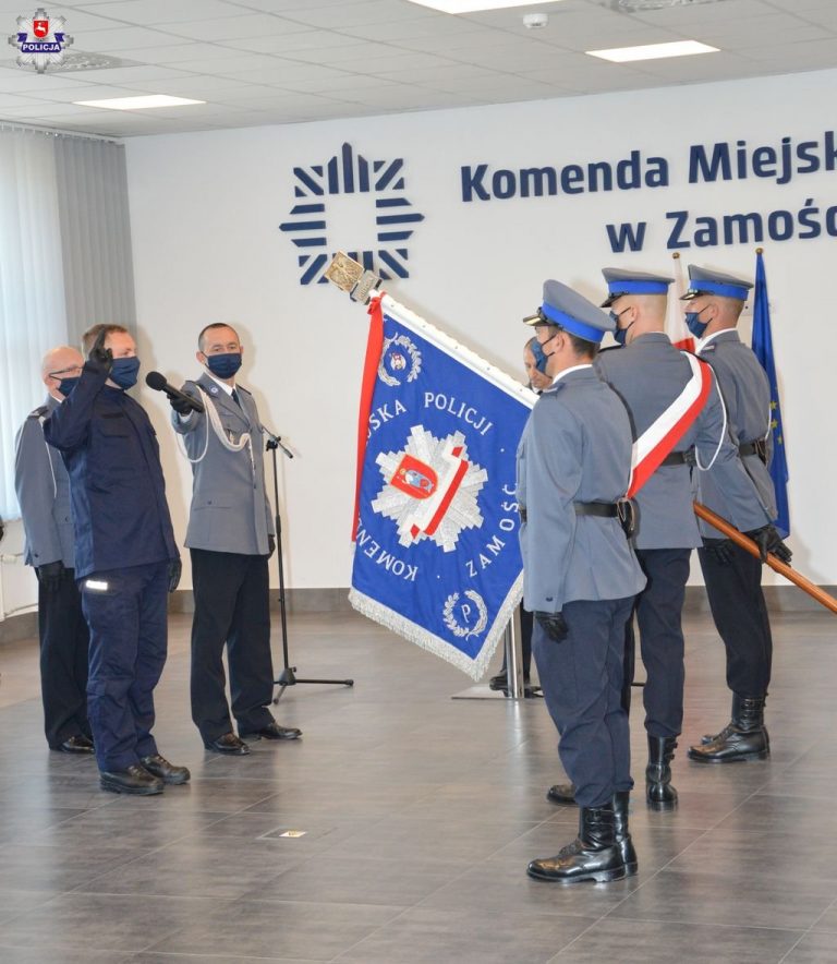 Zamojskie obchody Święta Policji. Były awanse, podziękowania i uroczyste ślubowanie