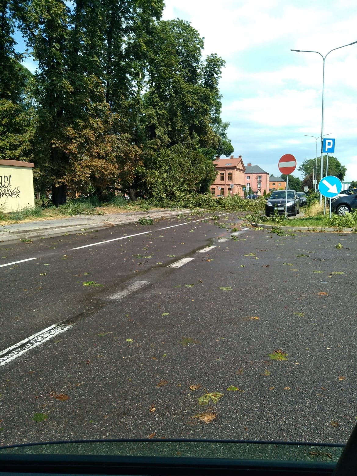 burza 8 Zerwane dachy, połamane drzewa, uszkodzone samochody. Straty po burzy, która przeszła nad Zamojszczyzną