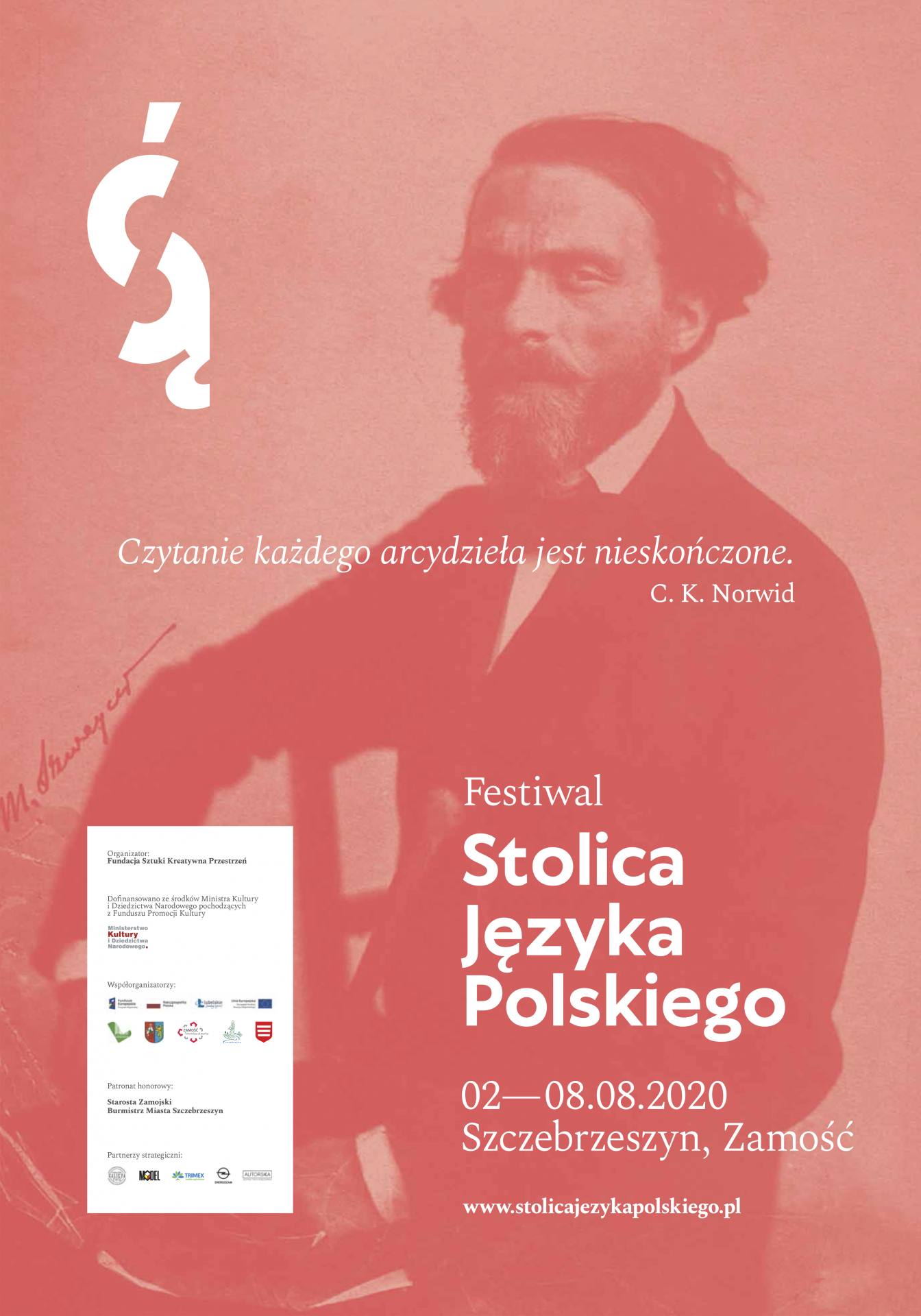 fsjp 2020 plakat 700x1000 indd Festiwal Stolica Języka Polskiego po raz 6. zagości w Zamościu i Szczebrzeszynie. ZNAMY PROGRAM