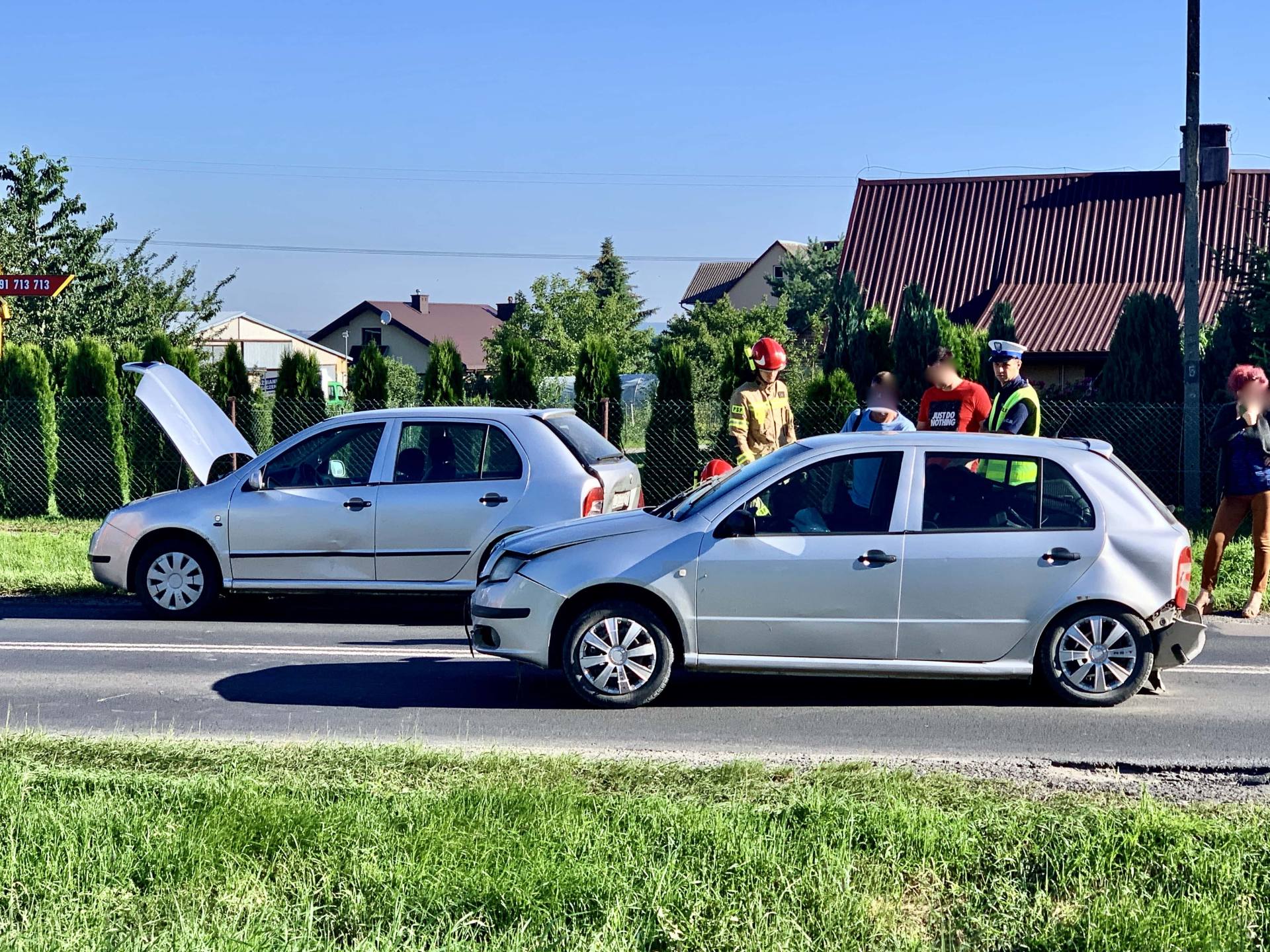 img 0387 Z ostatnie chwili. Zderzenie 3 aut, przejazd całkowicie zablokowany (Zdjęcia)