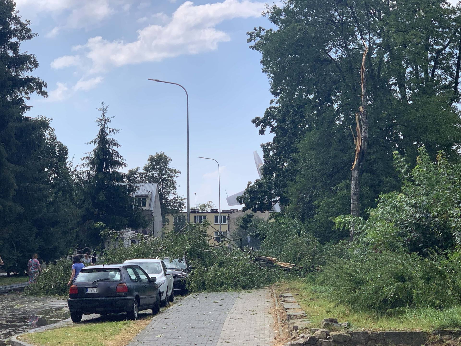 img 0964 Zerwane dachy, połamane drzewa, uszkodzone samochody. Straty po burzy, która przeszła nad Zamojszczyzną