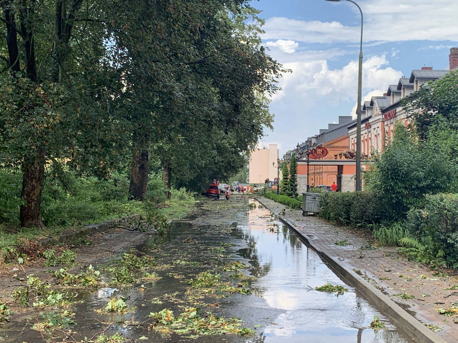 img 0967 Zerwane dachy, połamane drzewa, uszkodzone samochody. Straty po burzy, która przeszła nad Zamojszczyzną