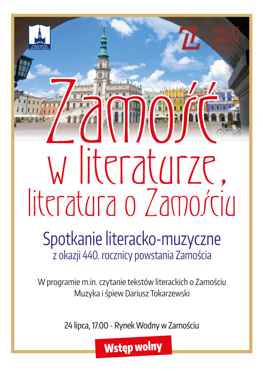 plakat: Książnica Zamojska im. S. K. Zamoyskiego w Zamościu