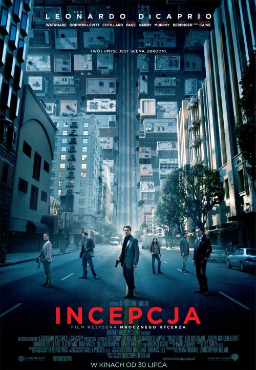 incepcja plakat 1 Pokazy specjalne filmu „Incepcja” w 10. rocznicę premiery oraz z okazji 10. urodzin zamojskiego kina