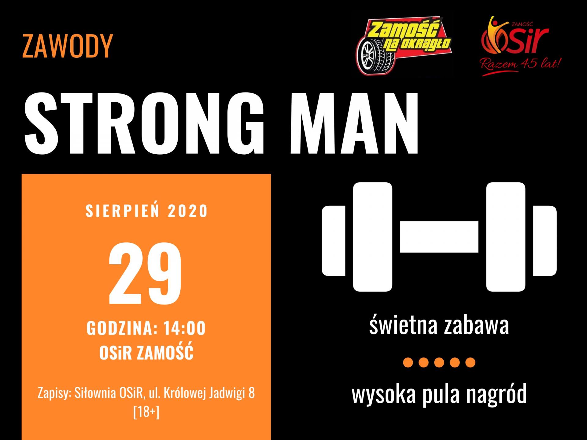 strongman Wyłonią najsilniejszego. Zawody Strong Man w Zamościu