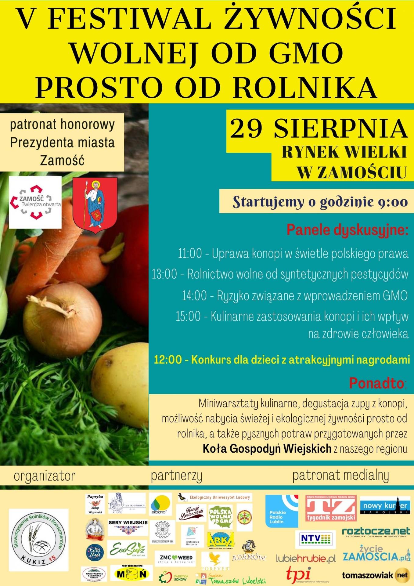 v festiwal zywnosci wolnej od gmo prosto od polskiego rolnika Zdrowa żywność, prelekcje, warsztaty kulinarne. Przed nami 5. edycja Festiwalu Żywności Wolnej od GMO prosto od Rolnika