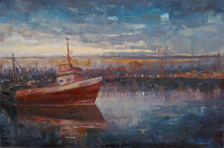 Obrazy Dariusza Piekuta będą prezentowane na Biennale Malarstwa w Gdyni.