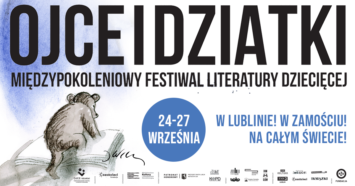 fb lublin zlogotypami Międzypokoleniowy Festiwal Literatury Dziecięcej Ojce i dziatki w Zamościu