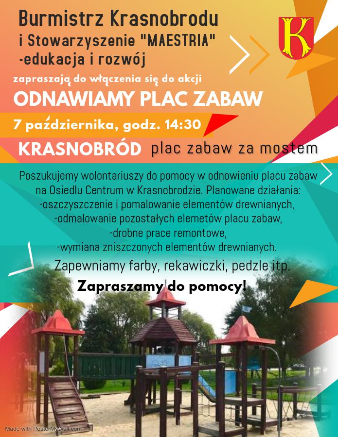 krasnobrodi Akcja ,,Odnawiamy plac zabaw