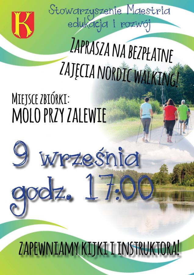 plakat 3 Już jutro zajęcia nordic walking