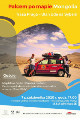 plakat 3 Spotkanie podróżnicze ,,Palcem po mapie''-Mongolia