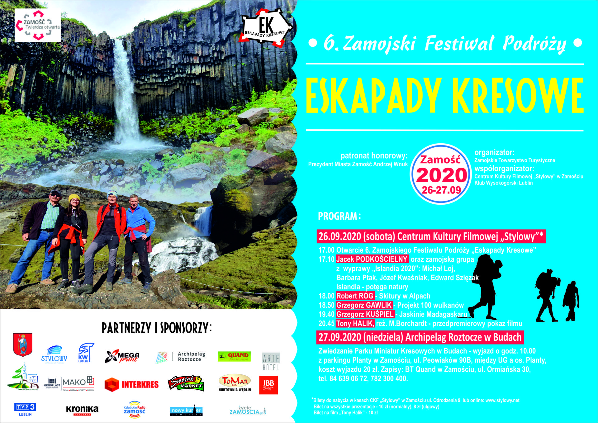 plakat eskapady kresowe 2020 a3 Zamojski Festiwal Podróży po raz 6. [PROGRAM]