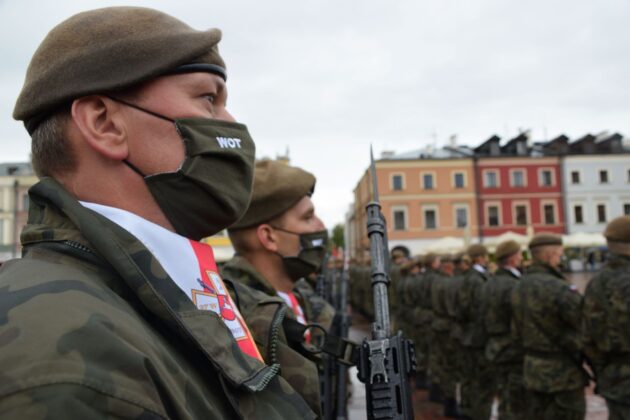 wot 1 Uroczyste obchody święta Wojsk Obrony Terytorialnej w Zamościu