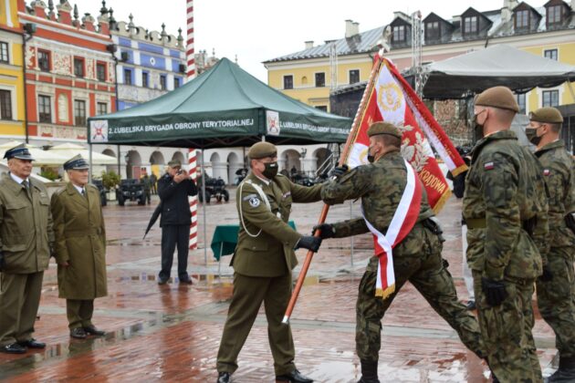 wot 3 Uroczyste obchody święta Wojsk Obrony Terytorialnej w Zamościu