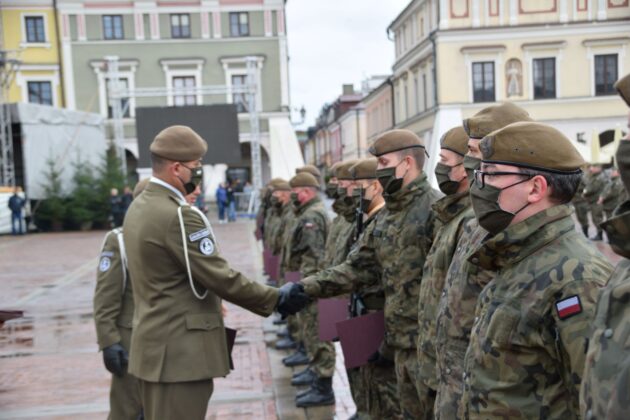 wot 6 Uroczyste obchody święta Wojsk Obrony Terytorialnej w Zamościu