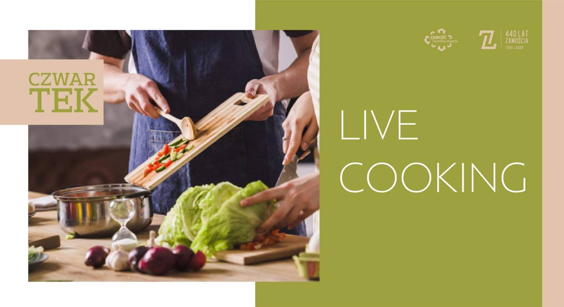 live cooking ZAMOŚĆ: Gotowanie na żywo, treningi, koncerty, porady lekarskie, zajęcia dla dzieci. Miasto Zamość przygotowało cykl wydarzeń on-line.