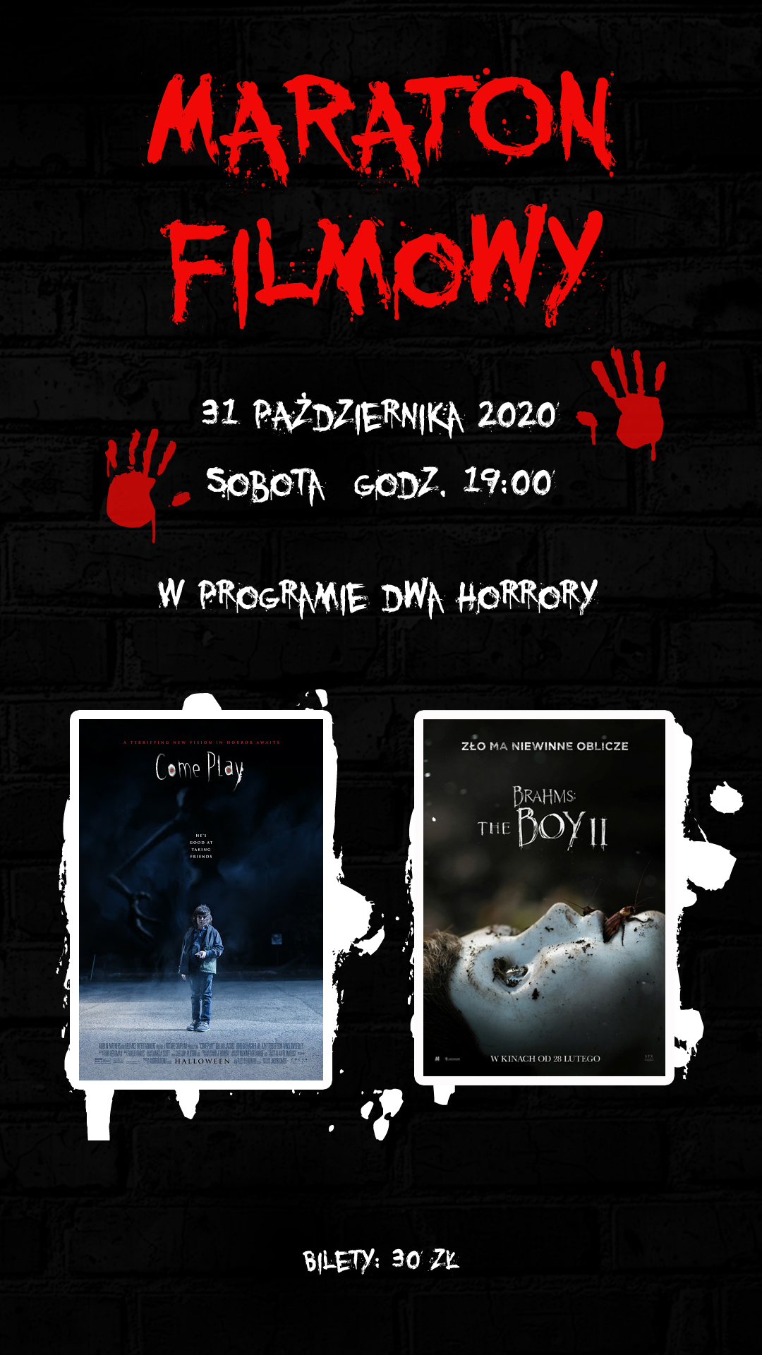 plakat 2 Dla widzów o mocnych nerwach. Maraton filmowy z horrorami w CKF "Stylowy"