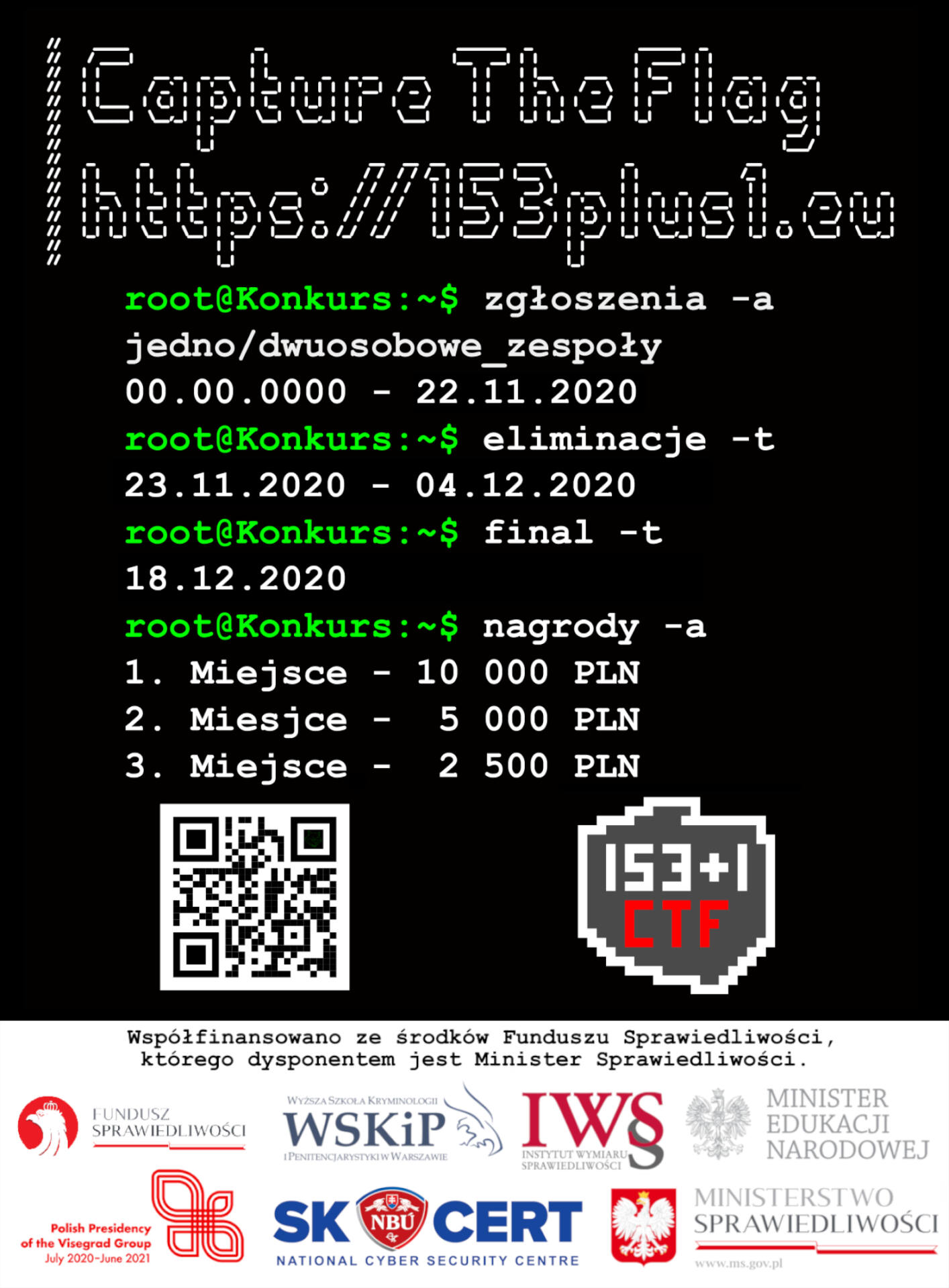 plakat v7 gazeta v1 Zapraszamy na Capture The Flag „153+1”. Konkurs dla młodych miłośników informatyki