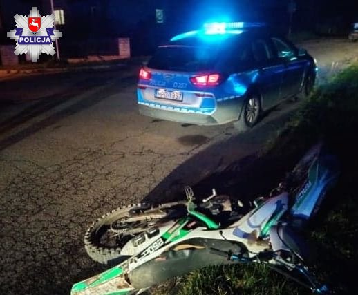 Pijany motocyklista uciekał przed policją