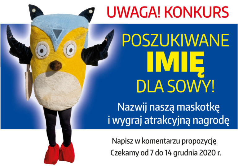 KONKURS! Poszukiwane imię dla SOWY – bibliotecznej maskotki.