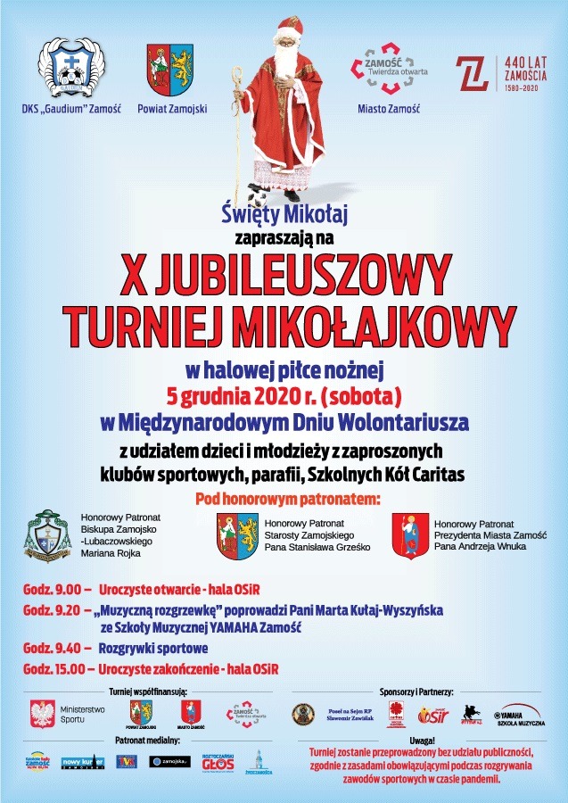 plakat ZAMOŚĆ: Halówka z Mikołajem