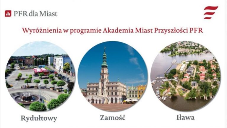 Zamość wśród laureatów Akademii Miast Przyszłości PFR