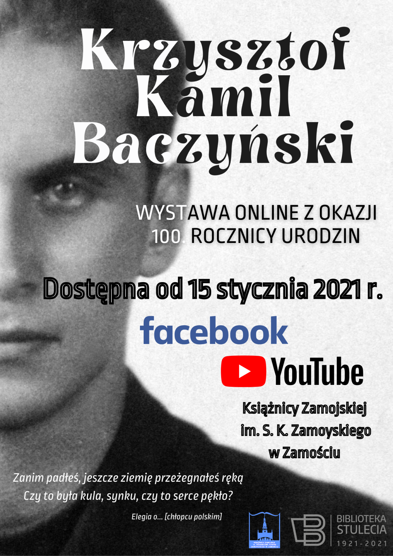 baczynskiplakatwystawa21 Krzysztof Kamil Baczyński – wystawa z okazji 100. rocznicy urodzin