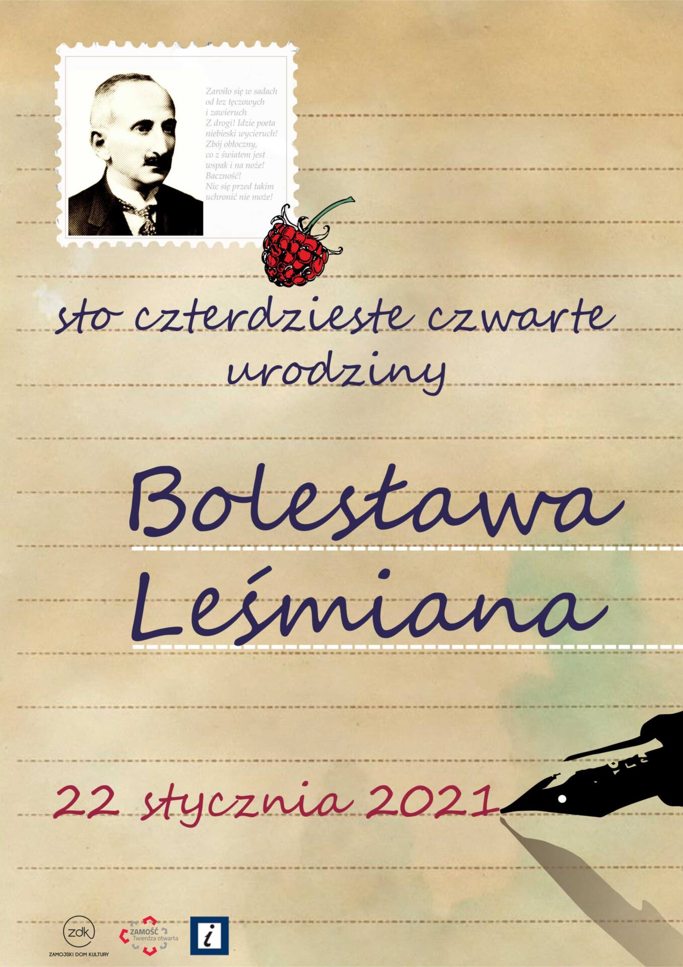 lesmian plakat Zamość będzie świętował 144. urodziny Leśmiana. W programie sporo atrakcji.