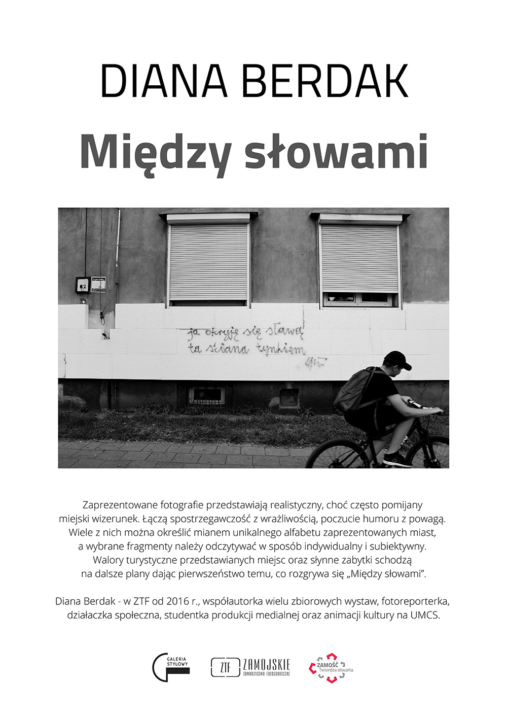 plakat diana do kina Finisaż wystawy fotografii Diany Berdak pt. "Między słowami"