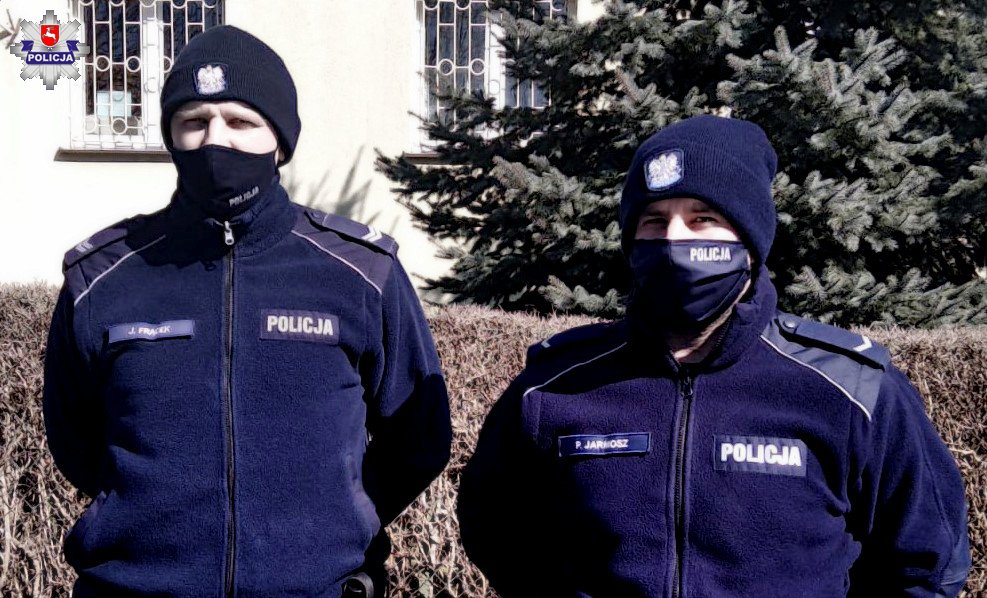 68 182786 Policjanci uratowali kobietę przed desperackim czynem