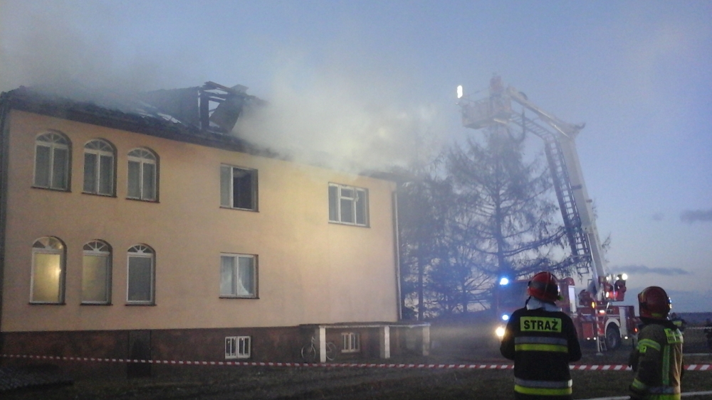 staw1 Pożar budynku mieszkalnego