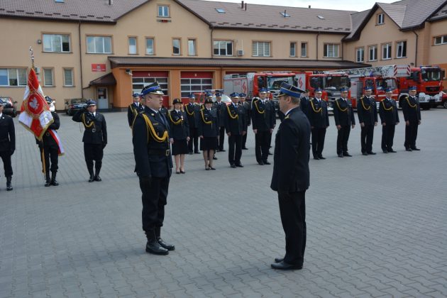 21ds0 Dzień strażaka w Zamościu. Awanse i odznaczenia (zdjęcia)