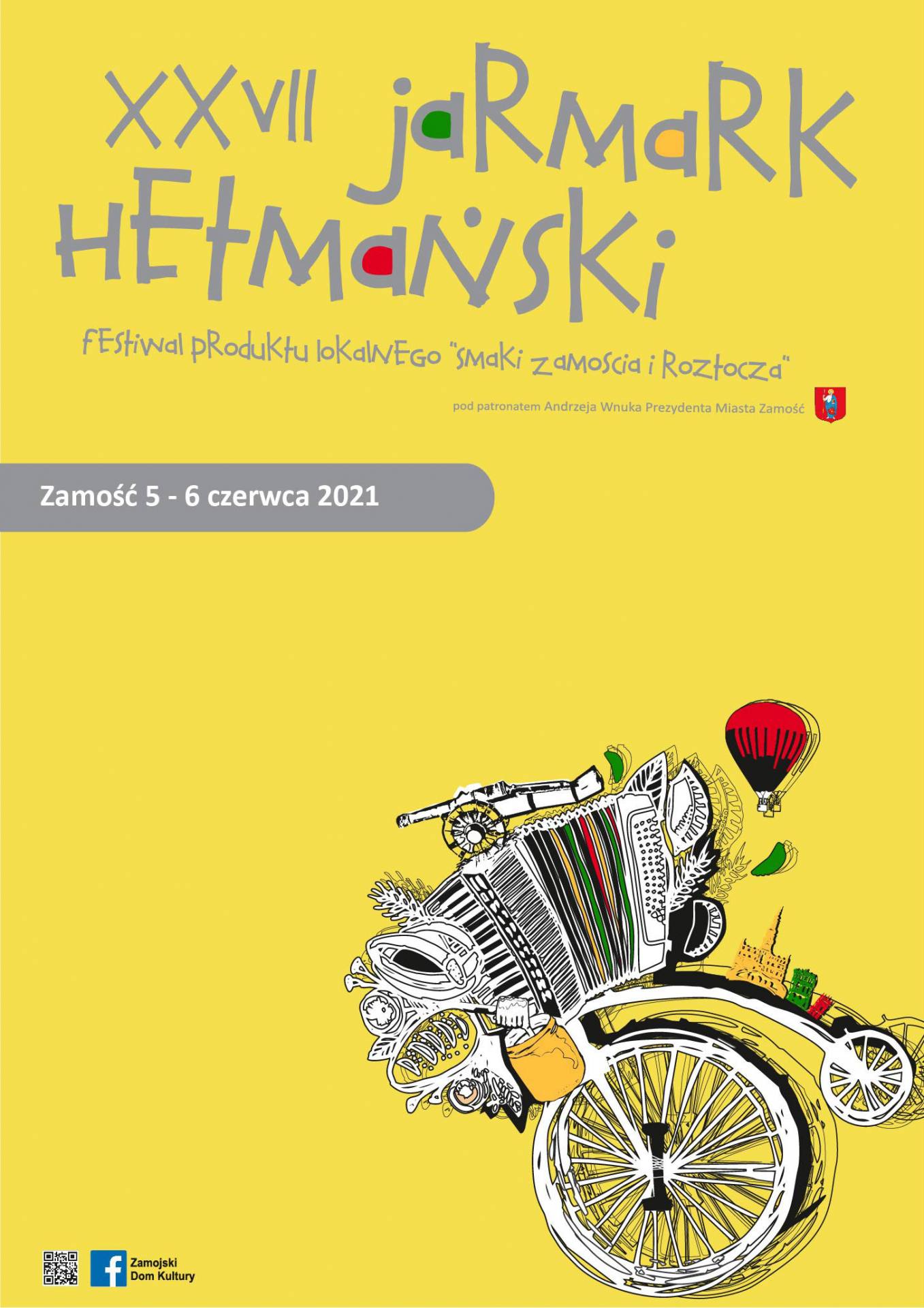27jarmark afisz projekt Zbliża się Jarmark Hetmański. Ostatni moment na zgłoszenia dla wystawców i uczestników konkursu kulinarnego