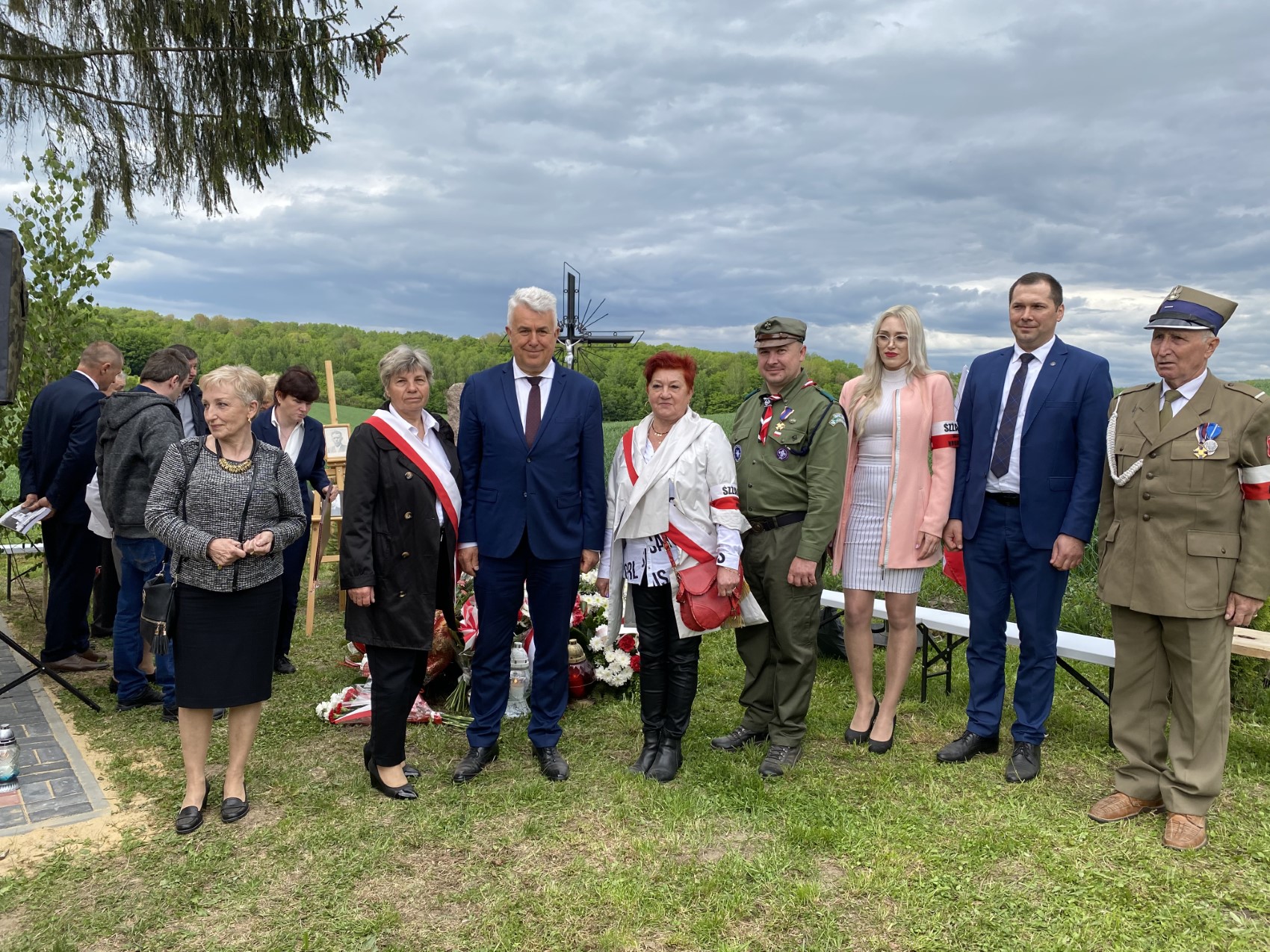 img 4533 Odsłonięcie pomnika poświęconego pamięci starszego strzelca Wincentego Mieczysława Wróblewskiego ps. „RZEPA”, „SZUM”