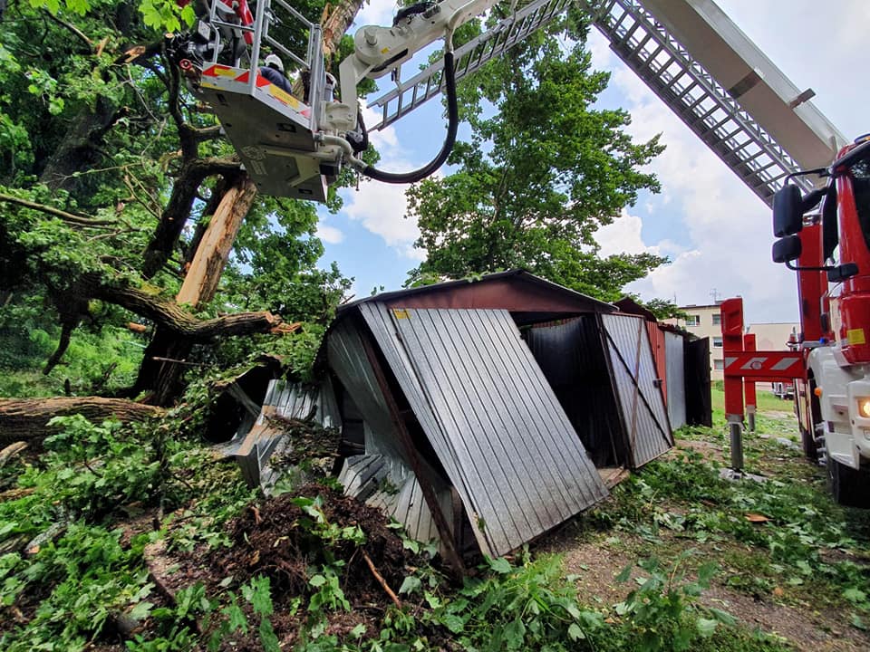 206356675 4361710100547490 106790476237221611 n Gwałtowne burze w Zamościu i regionie. 88 interwencji strażaków