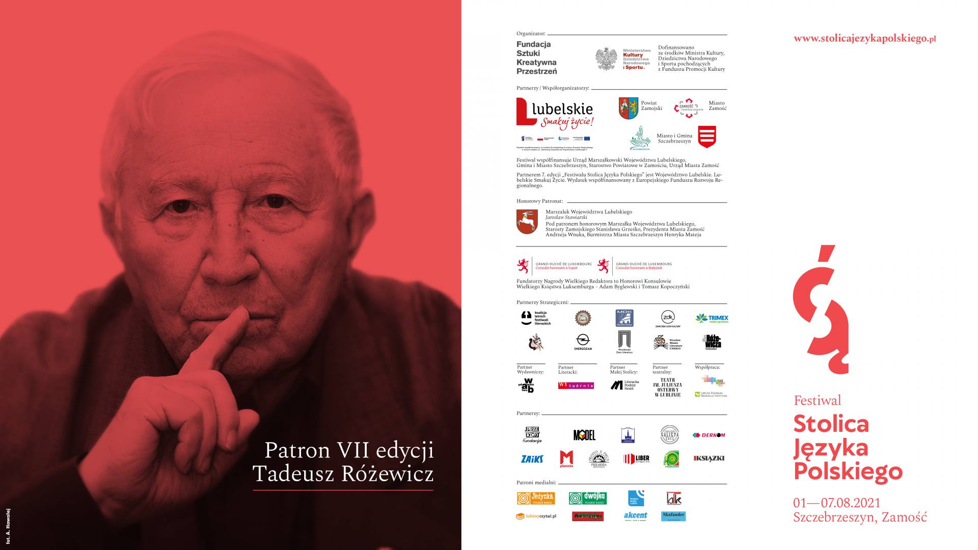 fsjp 2021 plakat w poziomie Wnuczka Tadeusza Różewicza na festiwalu - Publikujemy szczegółowy program