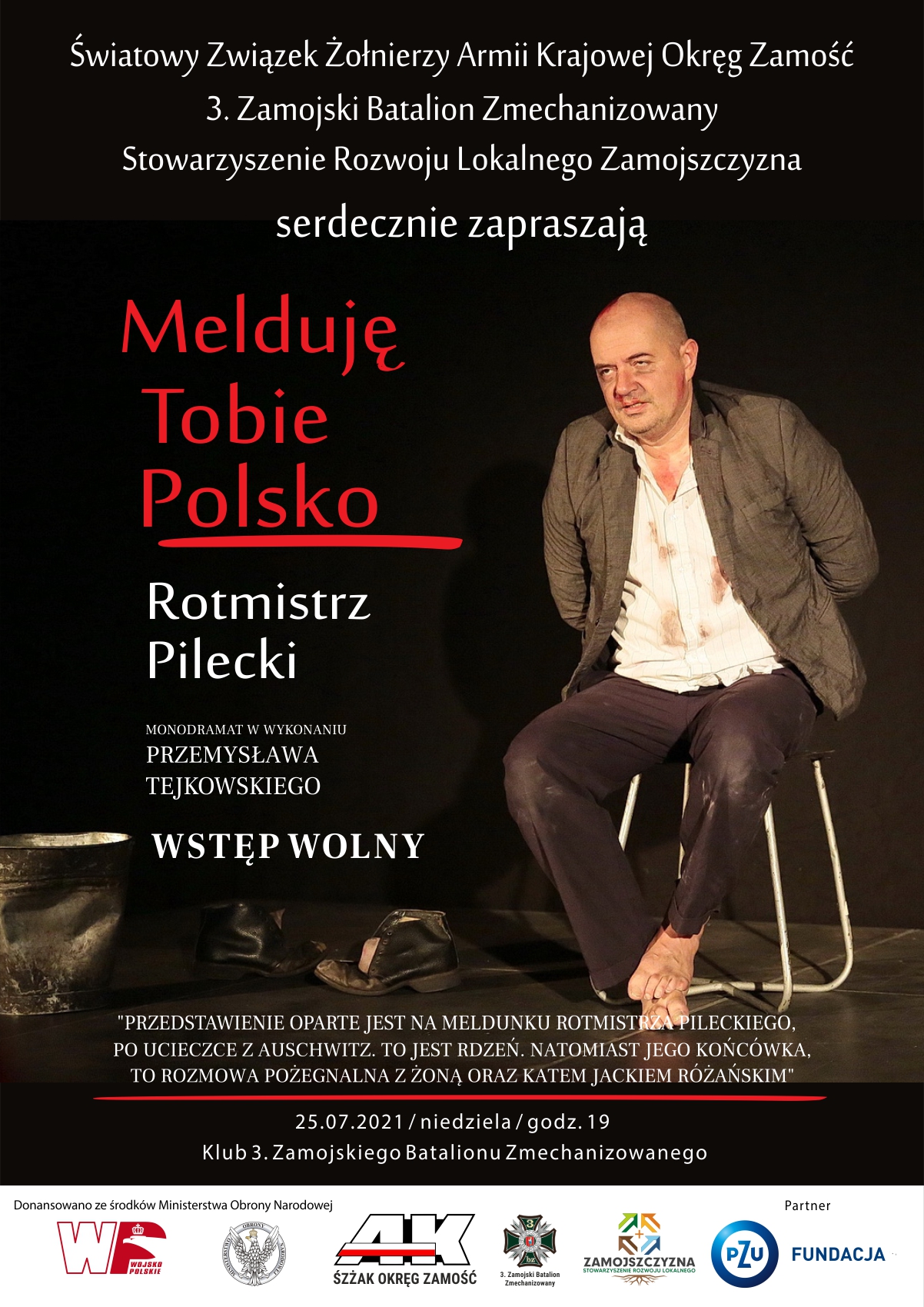 melduje tobie polsko www Obchody 77. rocznicy wkroczenia do Szczebrzeszyna Oddziału AK dowodzonego przez Tadeusza Kuncewicza ps. „Podkowa”