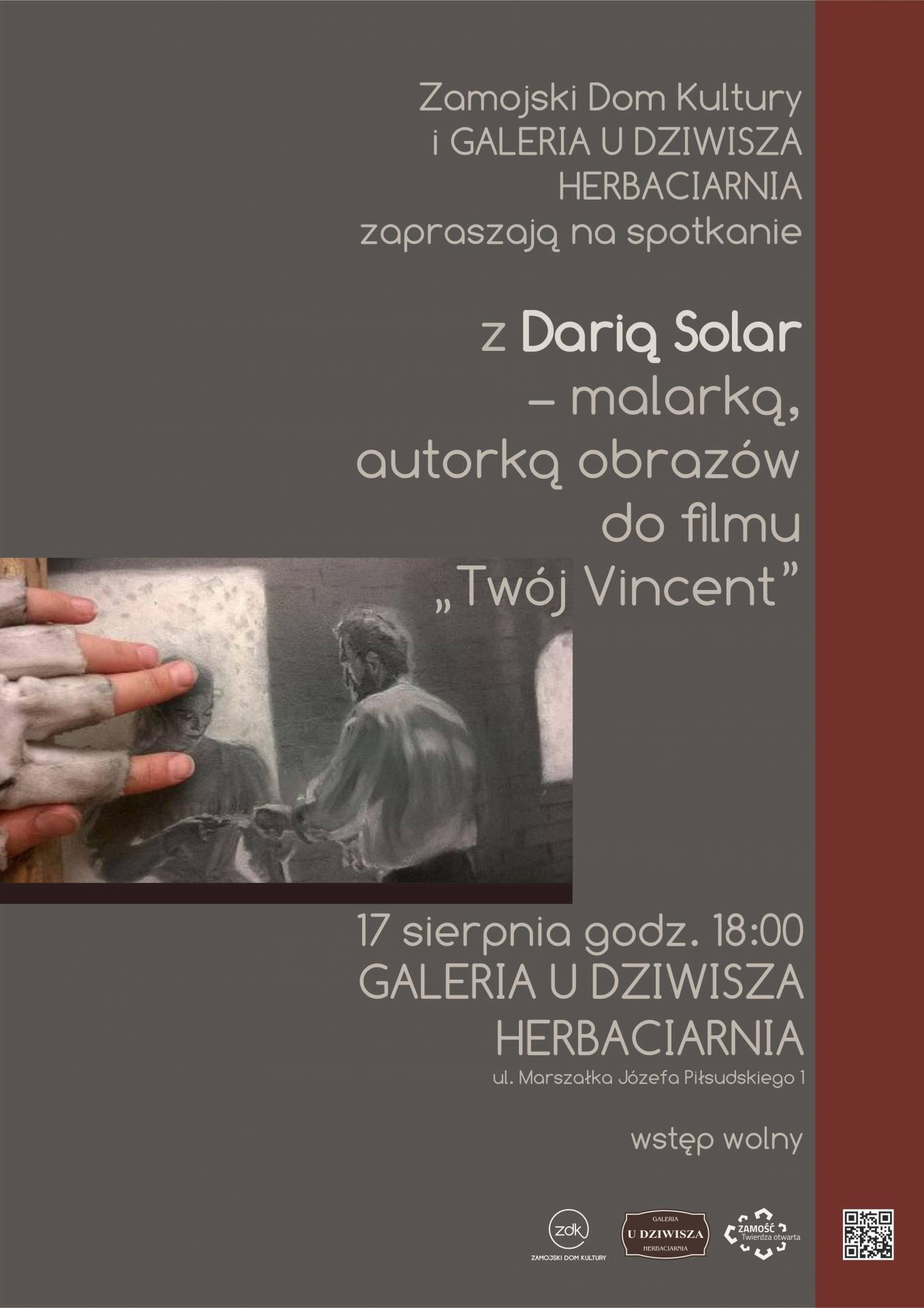 21 daria solar afisz ZAMOŚĆ: Spotkanie z Darią Solar - autorką obrazów do filmu 