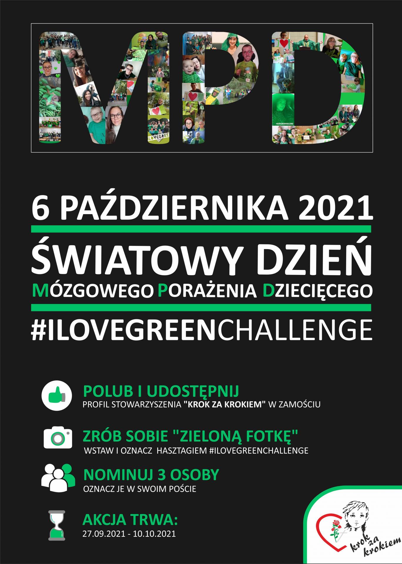 plakat 2021 mpd Akcja "I love Green" w Zamościu.