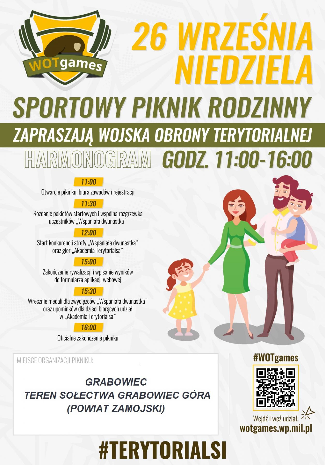 wotgames plakat WOTgames – rodzinny piknik sportowy w Grabowcu