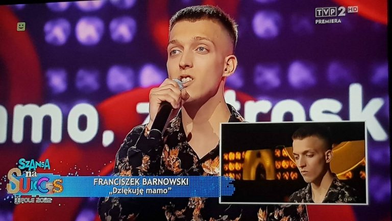 Franciszek Barnowski zwyciężył w “Szansie na Sukces” Gratulujemy!