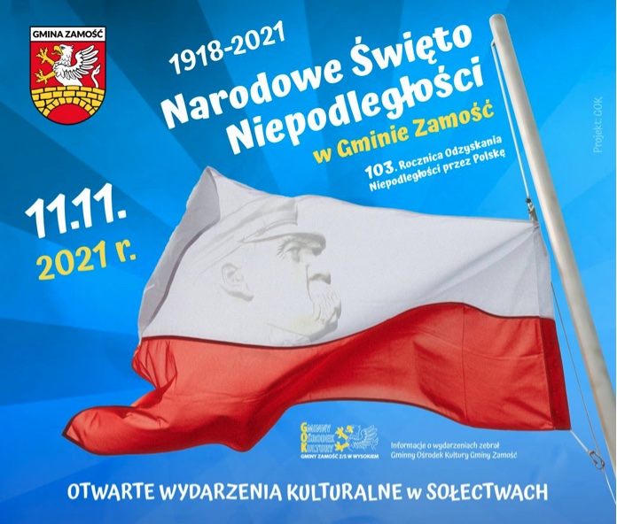 GM. ZAMOŚĆ: Wydarzenia kulturalne z okazji 103. rocznicy odzyskania niepodległości.