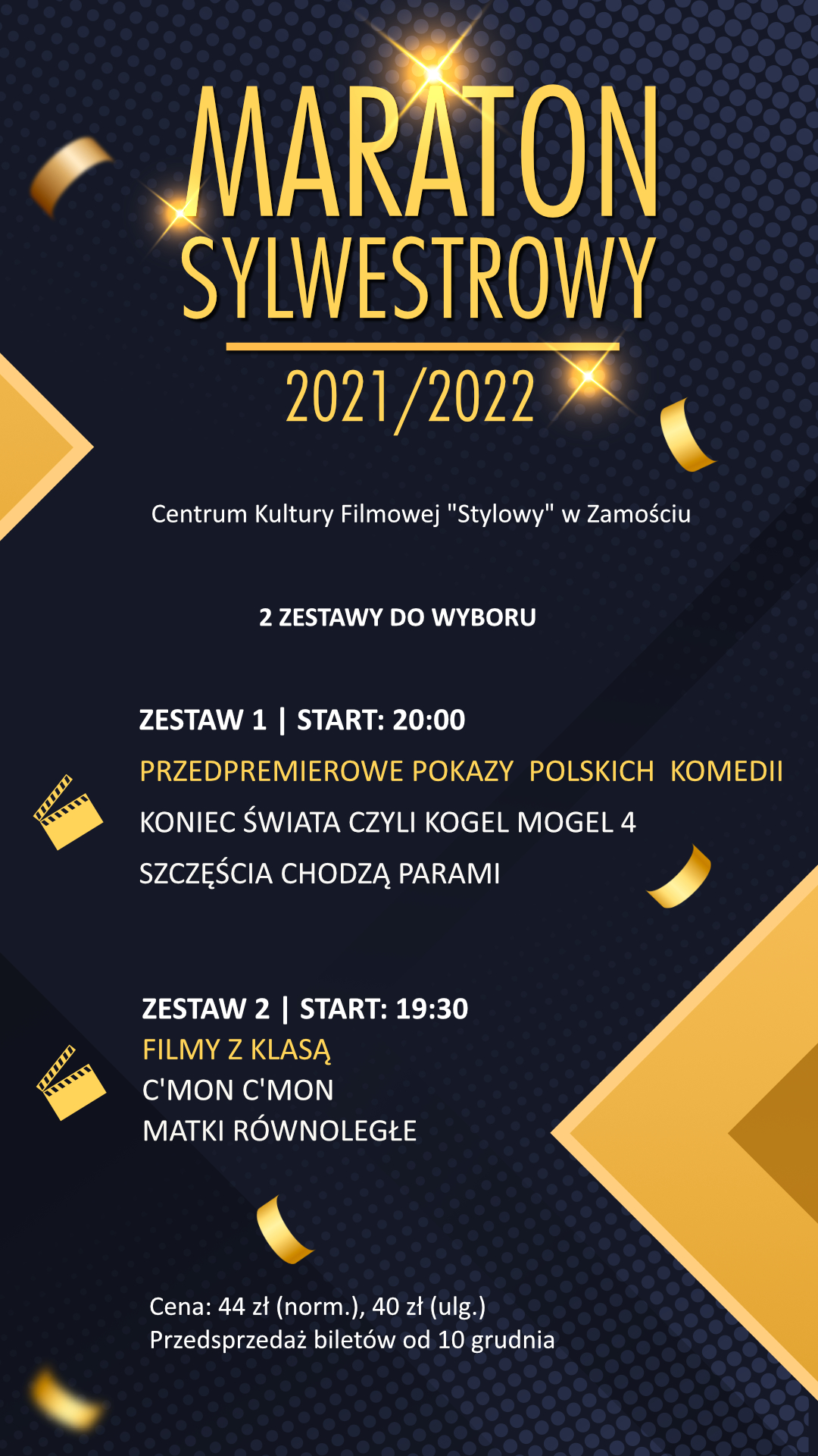 plakat ZAMOŚĆ: Maraton Sylwestrowy w kinie "Stylowy"