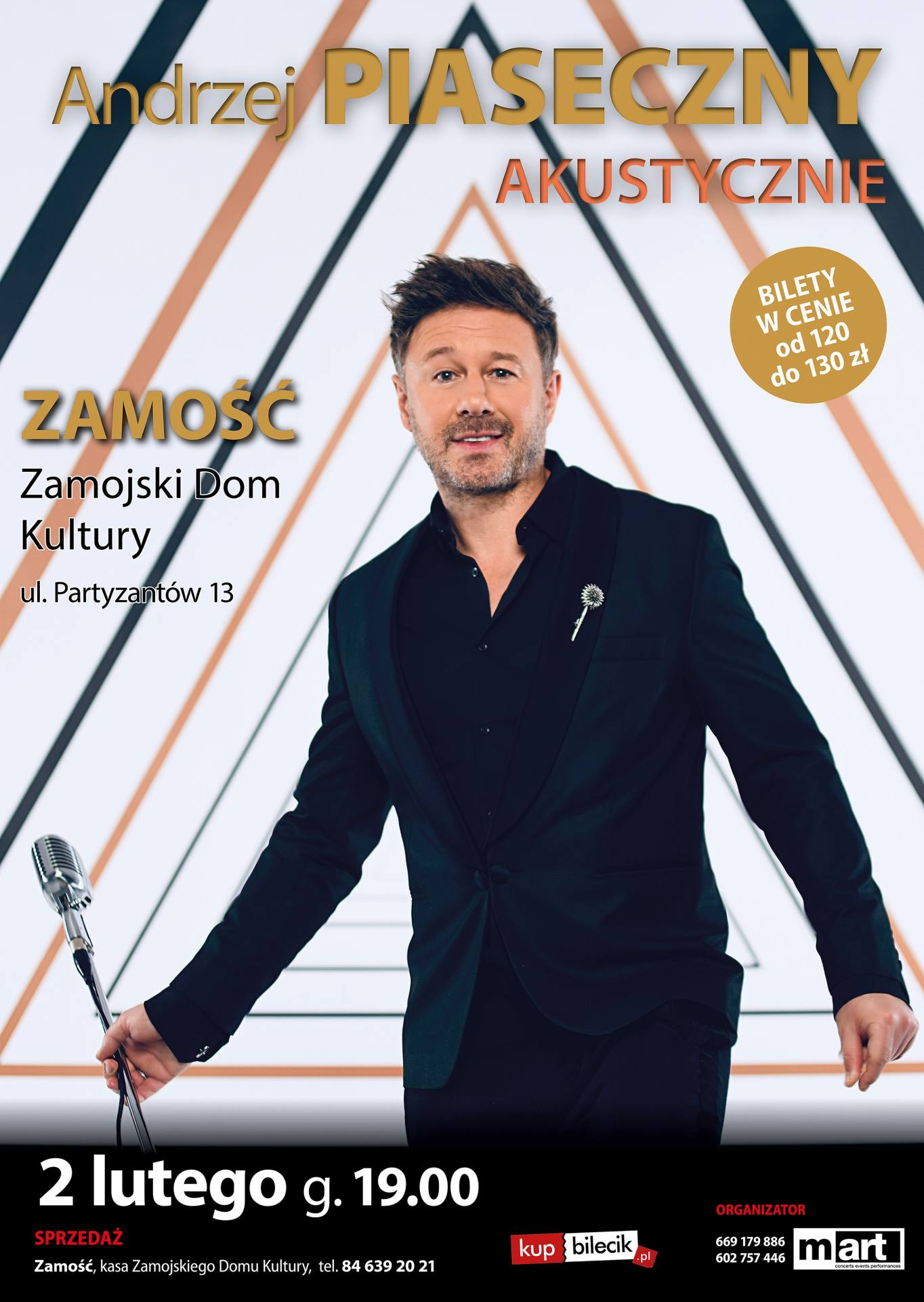 plakat andrzej piaseczny zamosc Koncert Andrzeja Piasecznego w Zamościu.